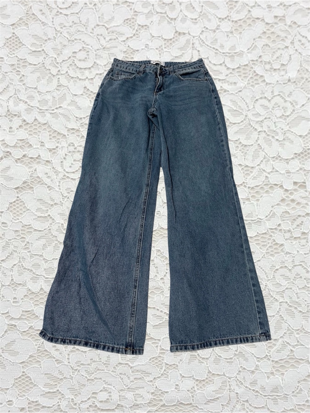 tilly’s rsq low rise baggy dark wash jeans